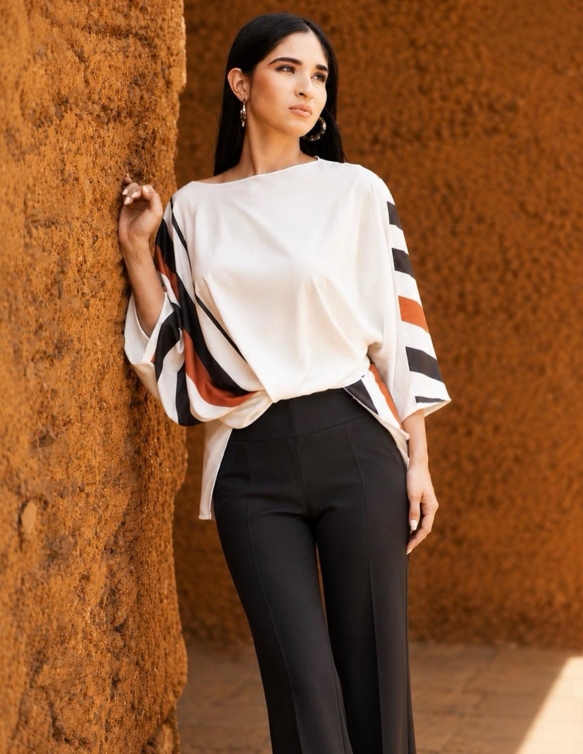 Gabriela Ramírez en sesión editorial de moda