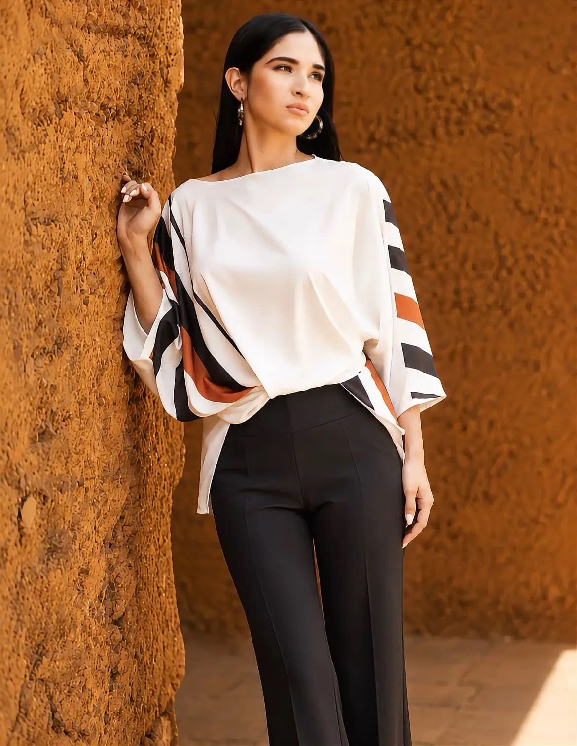 Gabriela Ramírez en sesión editorial de moda