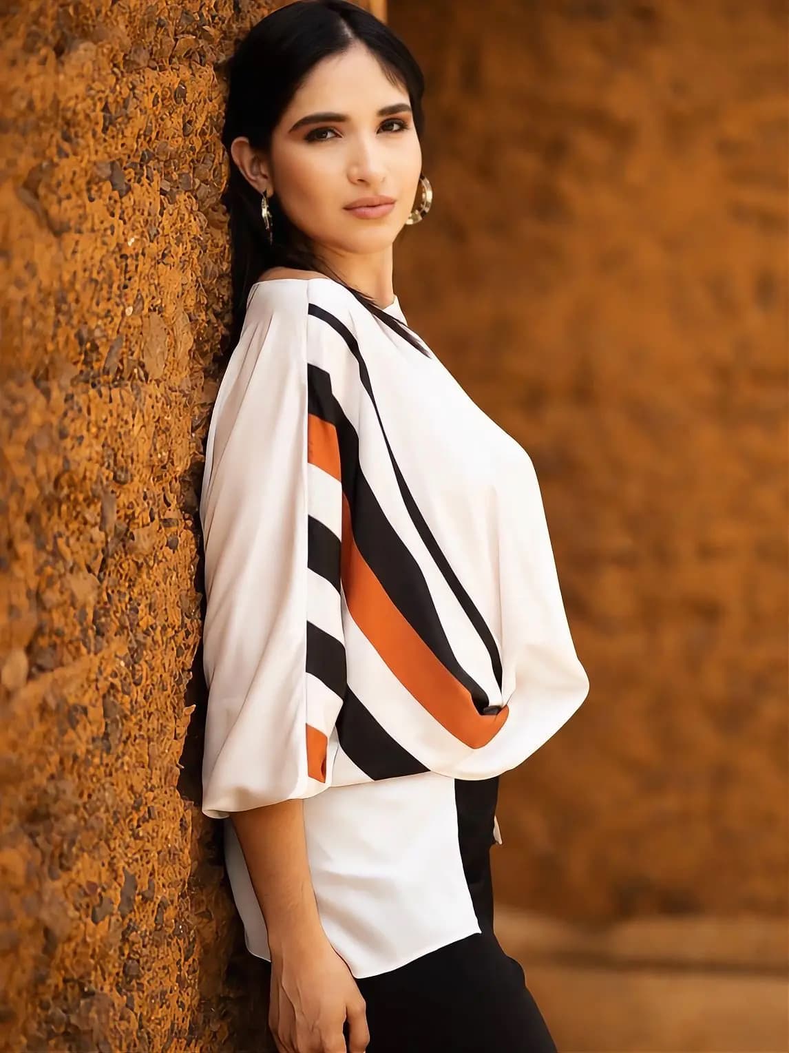 Gabriela Ramírez en sesión editorial de moda